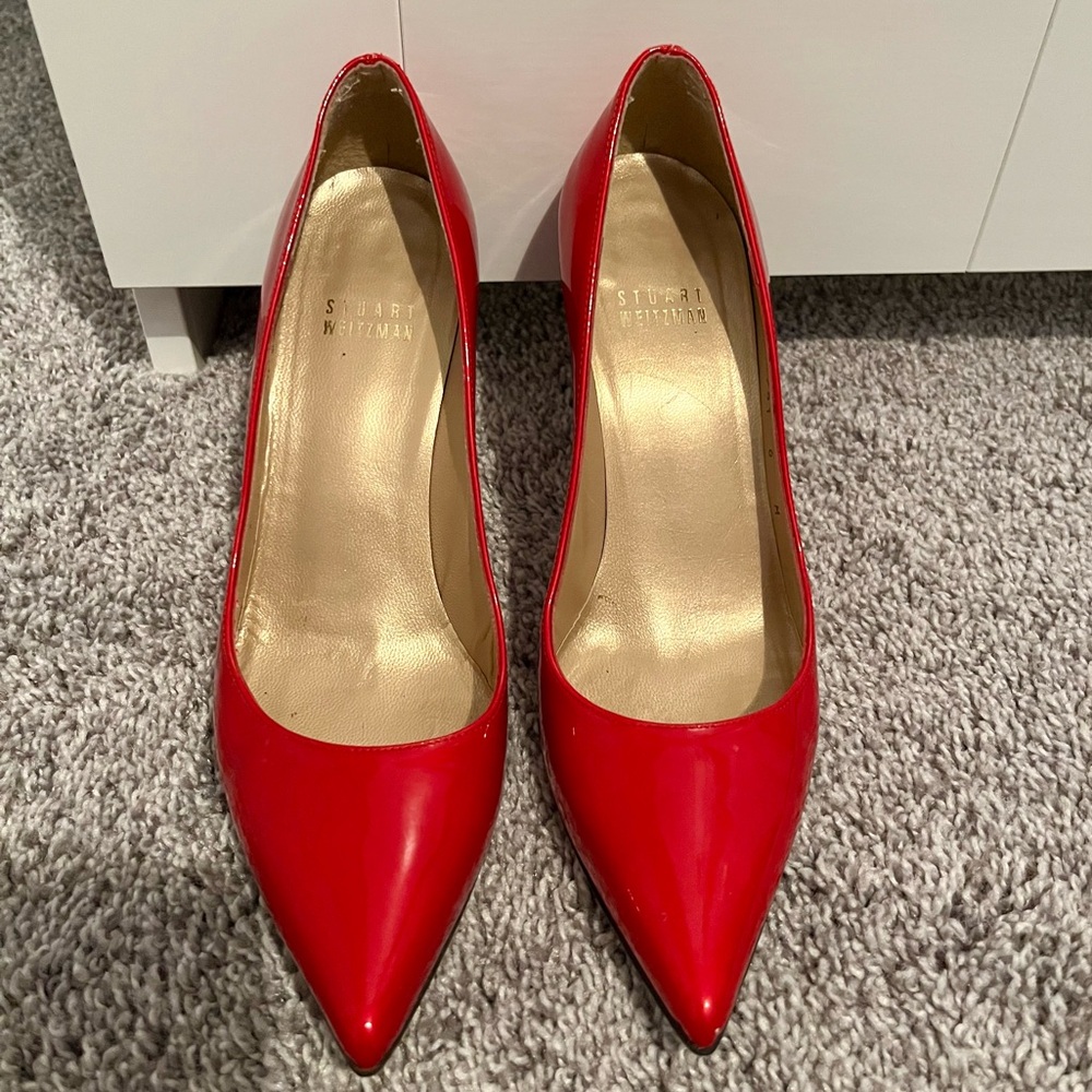 Stuart Weitzman Red Heels- Size 6- EUC